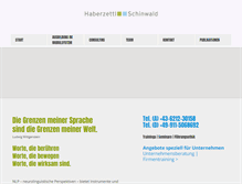 Tablet Screenshot of haberzettl-schinwald.com